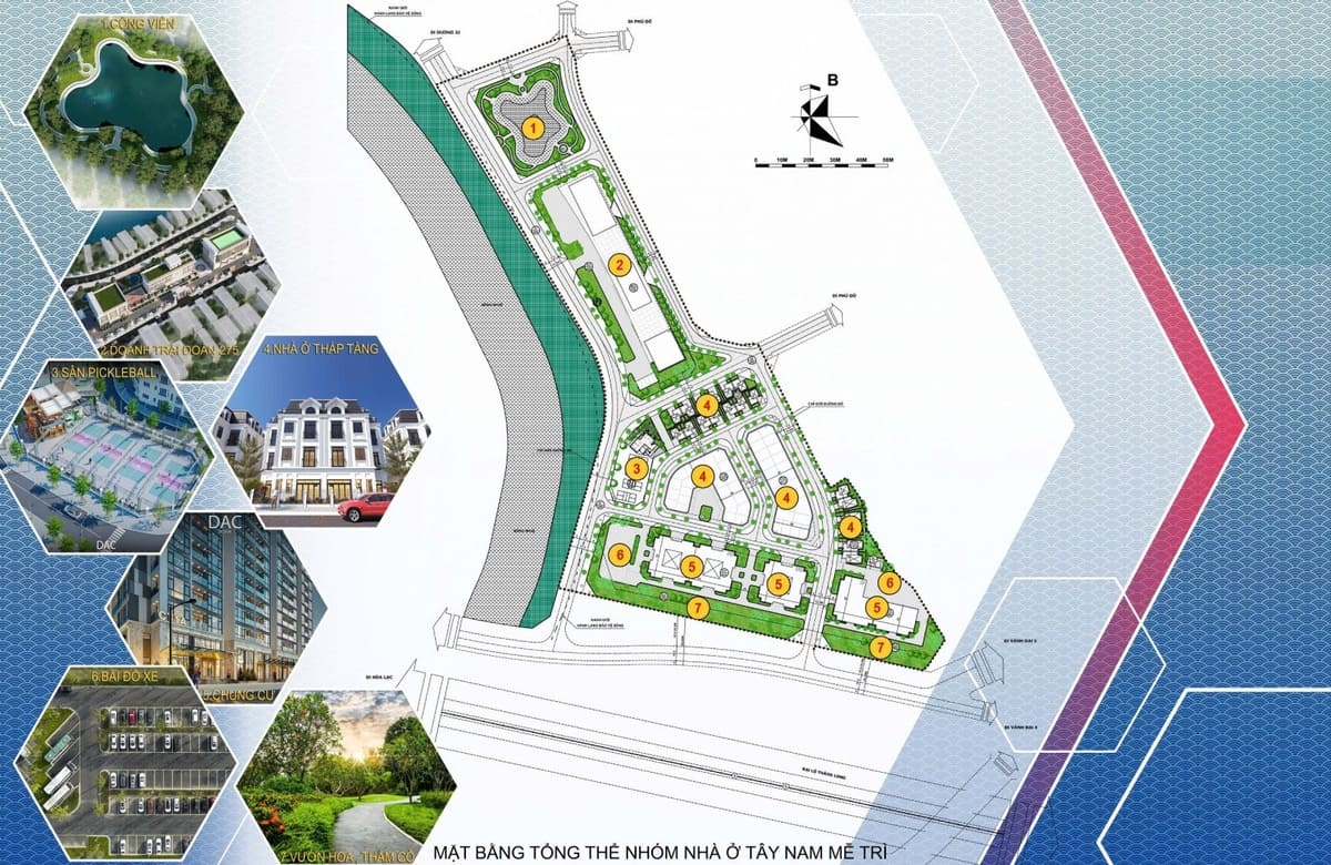 DỰ ÁN NHÓM NHÀ Ở TÂY NAM MỄ TRÌ he thong tien ich nhom nha o xa hoi tay nam me tri