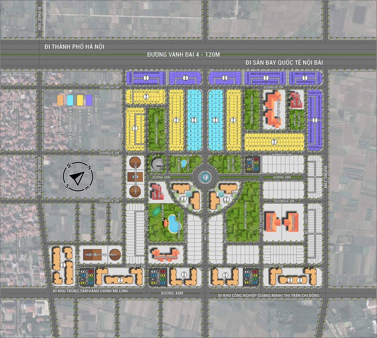 NHÀ Ở XÃ HỘI HUD MÊ LINH mat bang khu do thi hud melinh central