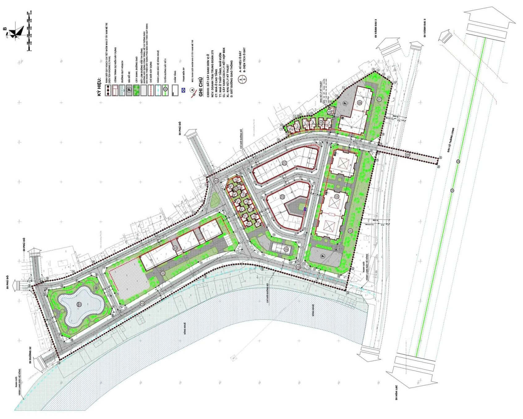 DỰ ÁN NHÓM NHÀ Ở TÂY NAM MỄ TRÌ mat bang nhom nha o tay nam me tri