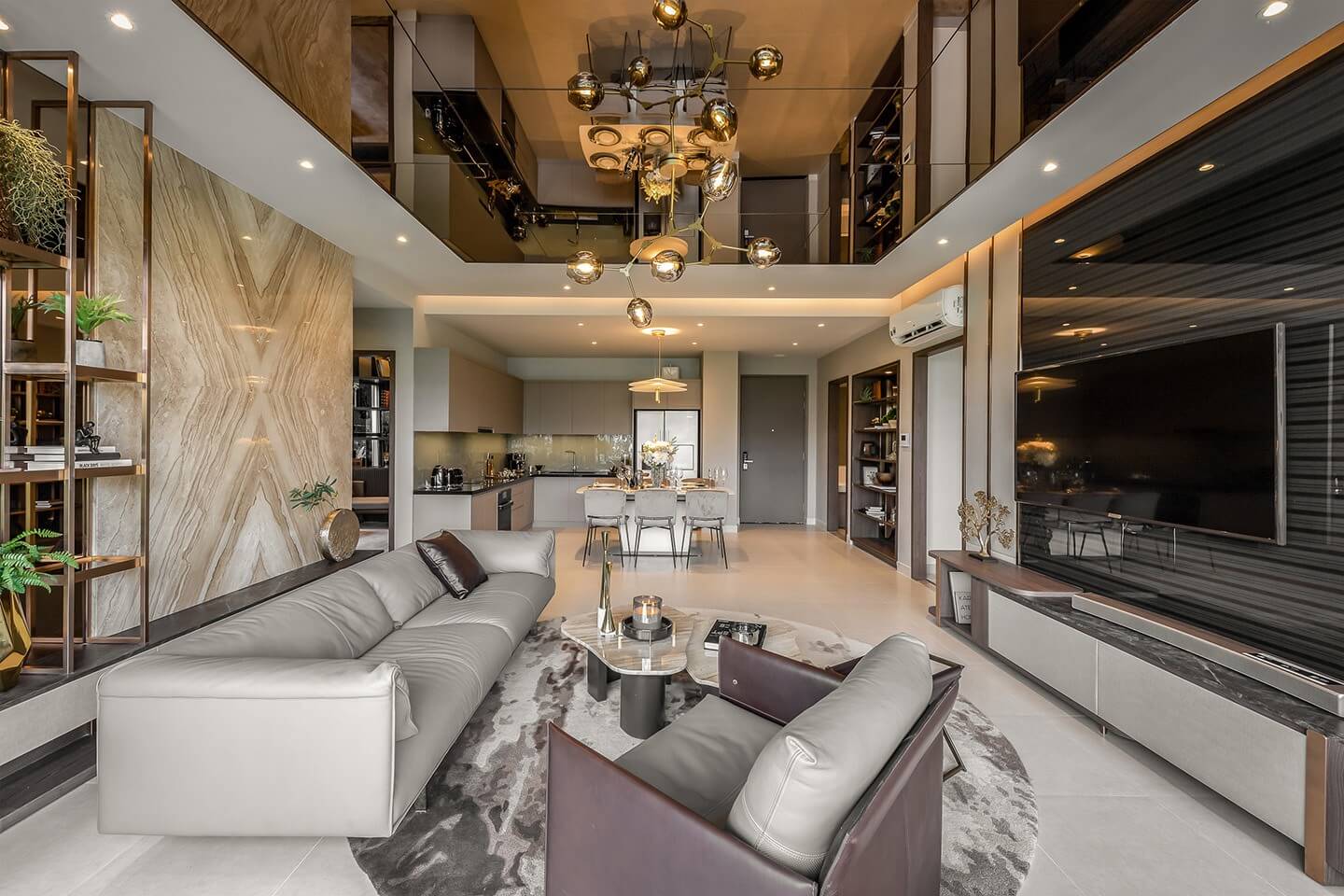 UDIC ECOTOWER nha mau 1 chung cu phong khach