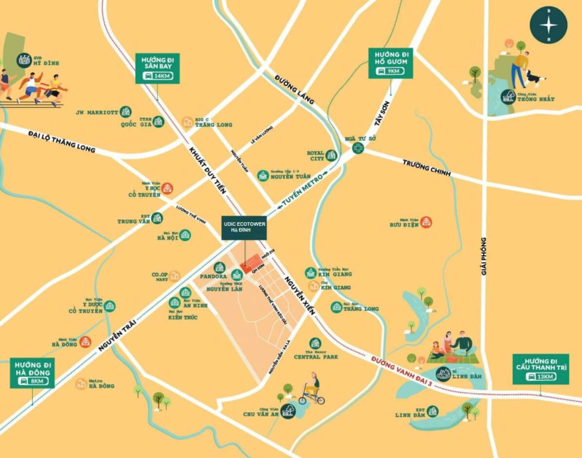 UDIC ECOTOWER vi tri udic ecotower ha dinh thanh tri ha noi